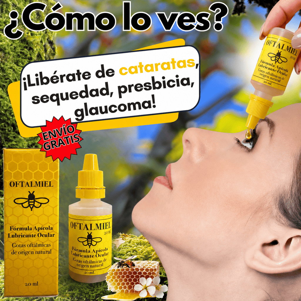 🐝 Oftalmiel — Las Gotas Naturales de Miel que Alivian Ojos Secos y Visión Borrosa  🚚 ¡Envío GRATIS!