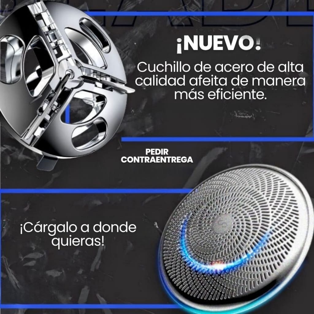 Afeitado Profesional al Instante - Mini Afeitadora Portátil 7200RPM
