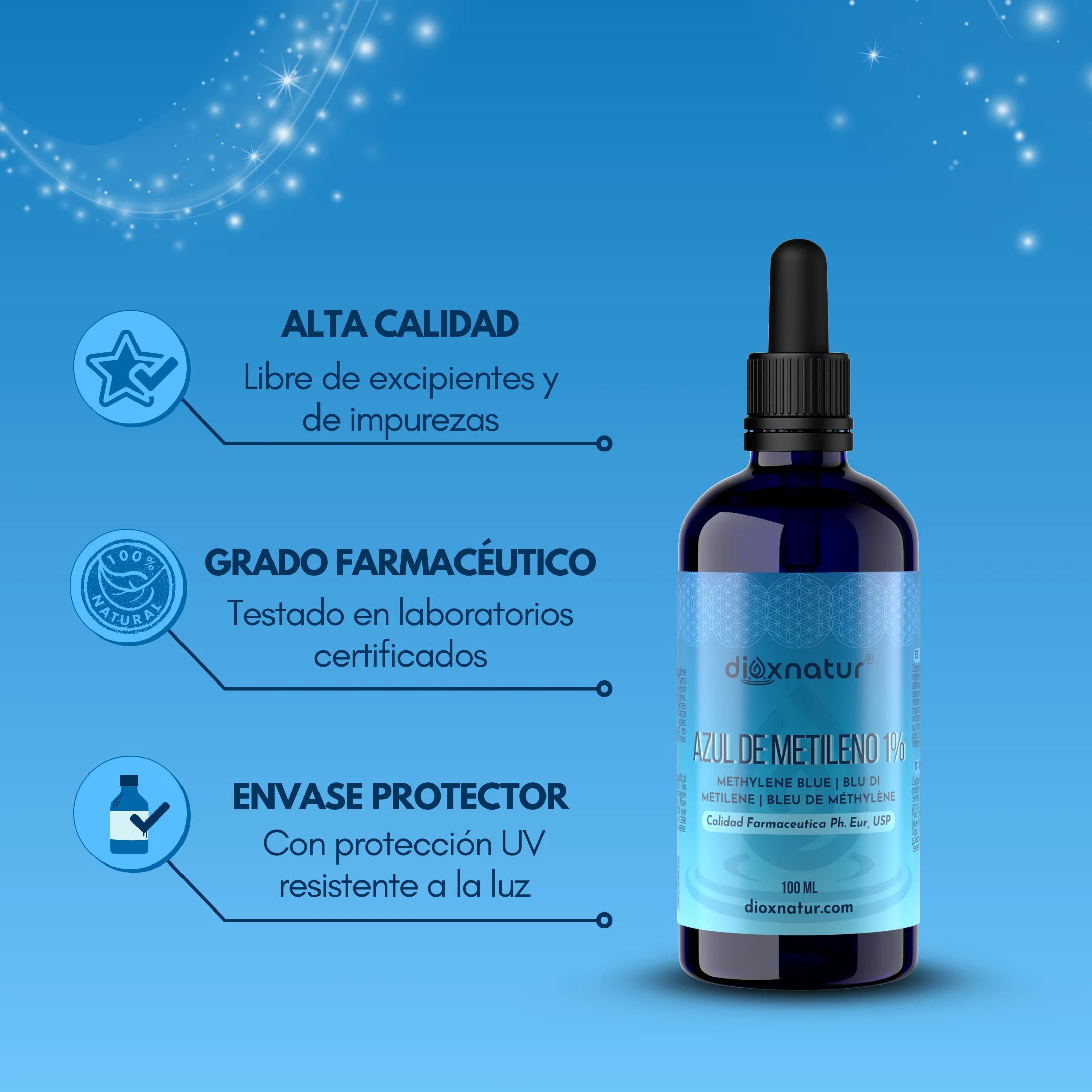 Azul de metileno 1%