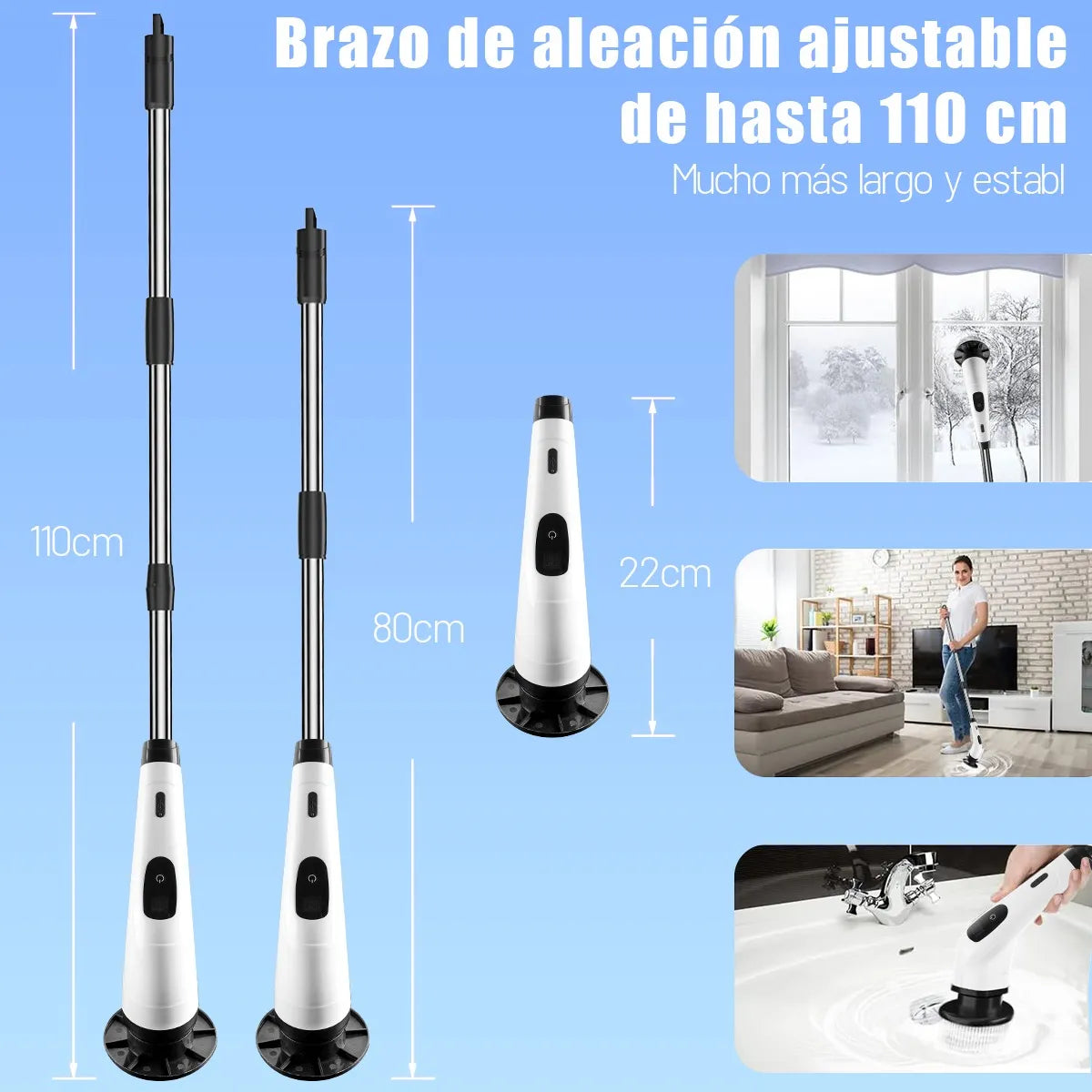 Cepillo Eléctrico 9 En 1 Para Limpiar