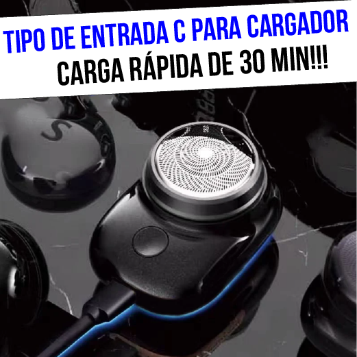 Afeitado Profesional al Instante - Mini Afeitadora Portátil 7200RPM