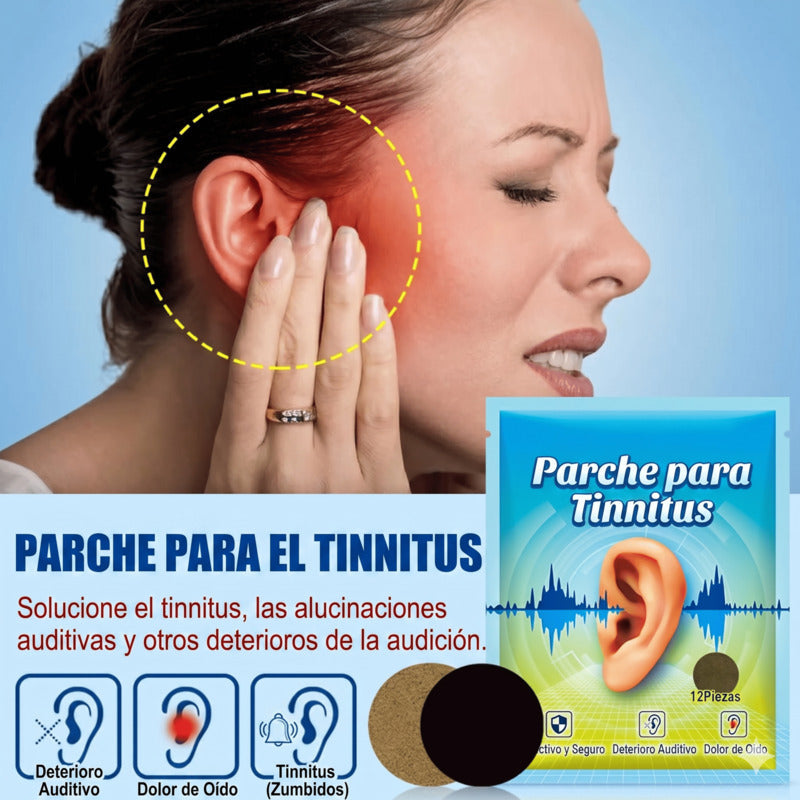 🌿👂 TinniCalm™: Parches herbales contra el tinnitus | Alivio natural y discreto | Envío GRATIS